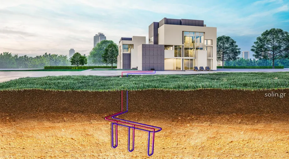 Geothermal energy installation